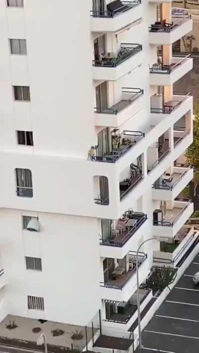 kid running from the window