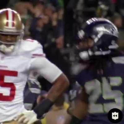 [Highlight] 11 years ago: Richard Sherman delivered one of the most iconic postgame moments as the Seahawks beat the 49ers in the NFC Championship.

