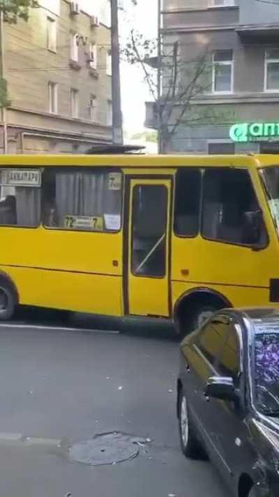 Expecting traffic to drive around you.