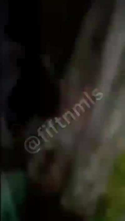 UA POV: Body cam captures the moment of a Ukrainian soldier laughing at his comrade who tripped over, moments later, he stepped on an Anti-Personnel landmine