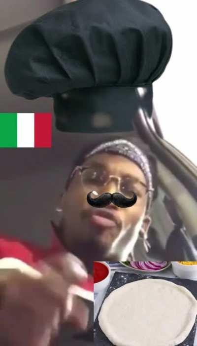 ITALIAN CHEF 👩‍🍳 SPRINKELS HIS OUHAMBUSSDATNUT SAUCE 💦 WHO WHANS THE RECIPE?