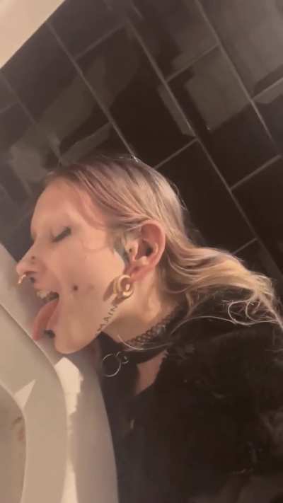 Pierced, licking, and loving it