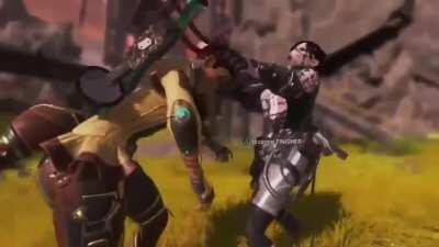 Perfectly timed finisher dodging