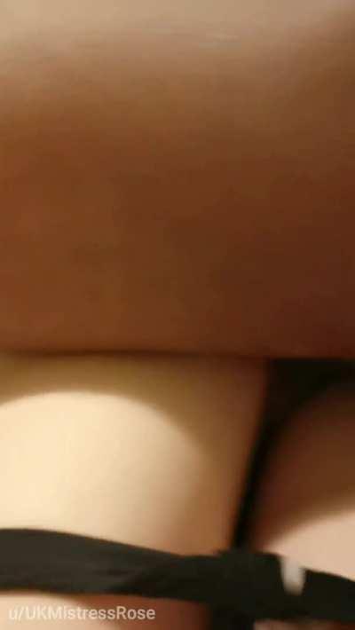 Some would say I was in pain but I actually loved this guy , more so because my hubby was watching me enjoy what I love best and that is big cock. Even better how he filled me bareback xx