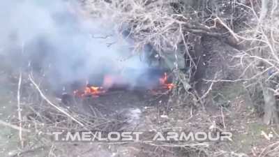 Russian FPV drones destroy Ukrainian T-72M1 tank near Stepoi village, Zaporizhzhia direction.