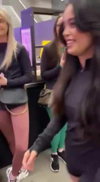 Valkyrae in public