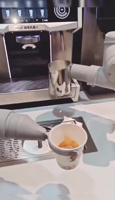 Robot barista in Beijing