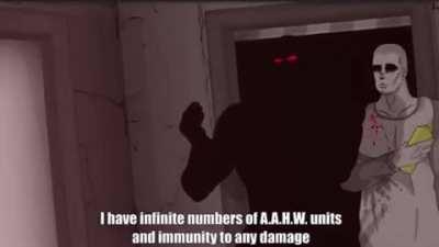 Jebus vs the Auditor but it is an anime fight