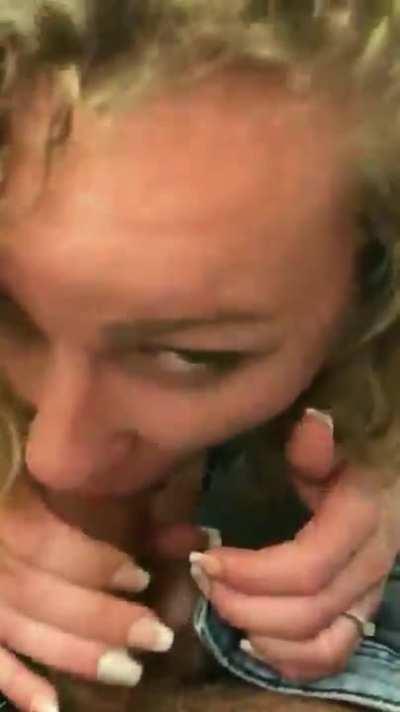 Sneaky Train Blowjob