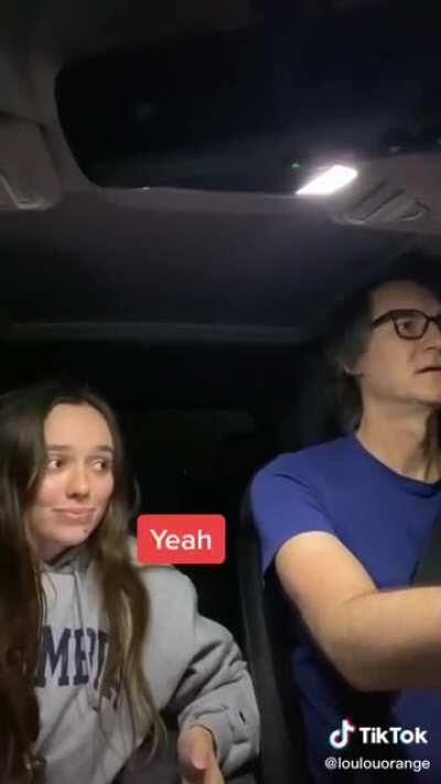 girl shows her music to her dad for the first time