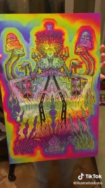 I&rsquo;m from Utah. A redditor who lives in Russia found me on here. We combined my art and his printing skills to create THIS.