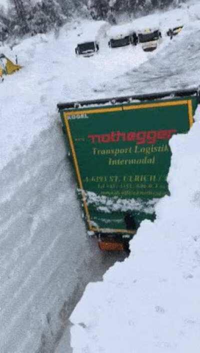 When there is a lot of snow in Austria