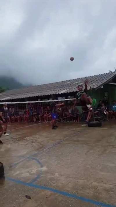 Sepak Takraw, or Sepaktakraw, also called kick volleyball