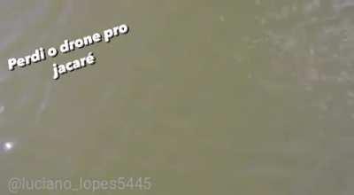 Just flying a drone over a river