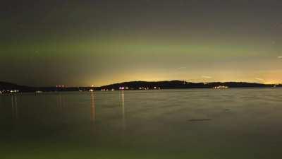 It’s not every night you get to shoot the northern lights in the middle of the city! Captured last night over Commencement Bay.