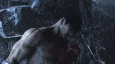 Jin getting his CAKE ROCKED by Kazuya.