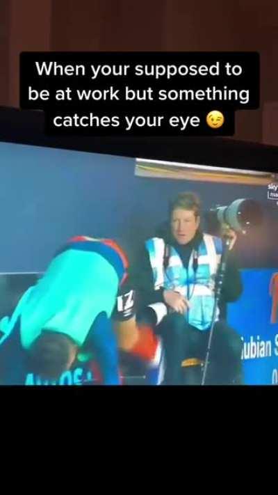 I'd be distracted as well