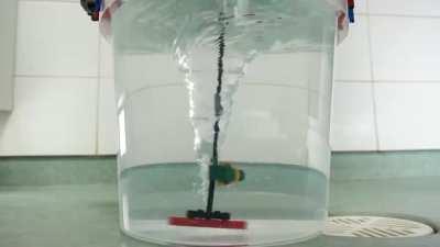 A man has fallen into the river in lego city