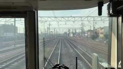 The illusion of speed due to changes in perspective