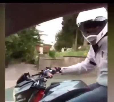 Saying “Watch yourself boy” while not watching yourself