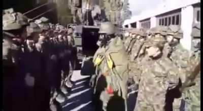 The Swiss Army recreating a familiar scene...