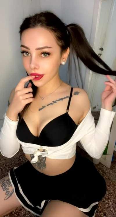 Doll Touching my tits for you bb