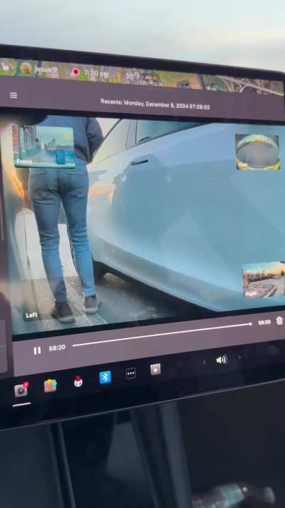 What would you do? This guy dented my car opening his door. 