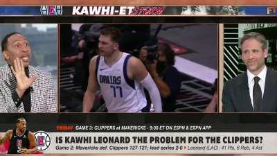 [Highlight] Stephen A. on the Clippers/Mavs series: “Luka Doncic is the best player in this series. Period. 22-years-old, second time in the playoffs, and bustin' their living you-know-what!