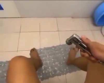 Don’t use a hose while pooping