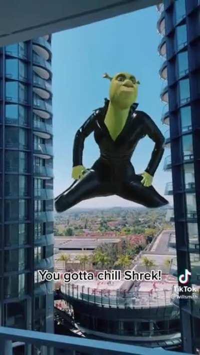 Shrek gotta chill out