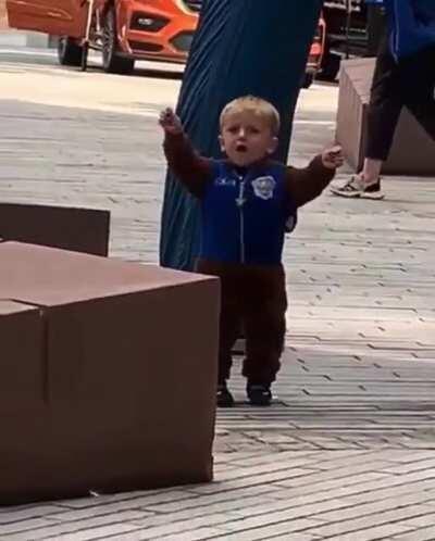 This lil fella singing his heart out!
