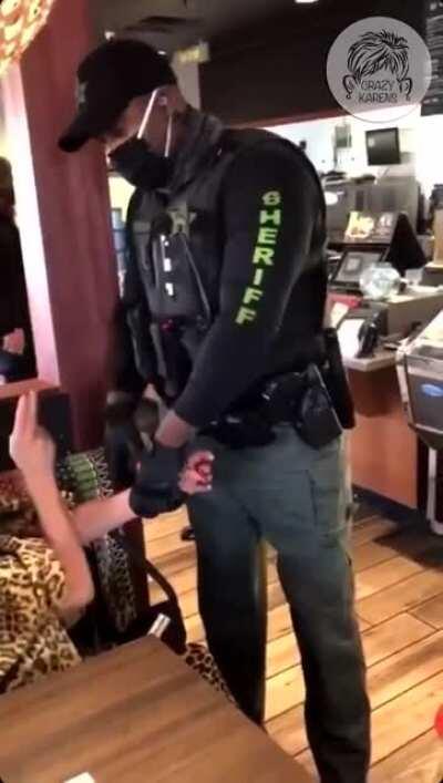 Karen's white privilege is triggered