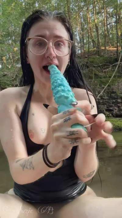 Took my tentacles to the swimming hole