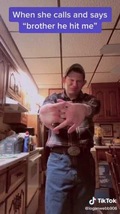 Man’s Got A Mean Right Hook.