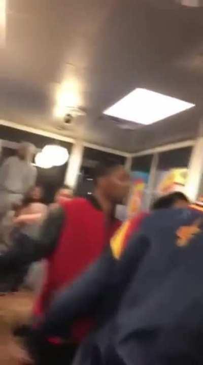 waffle house in cleveland going crazy