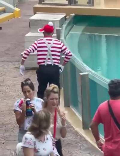 Clown Plays A Harmless Prank On A Guy