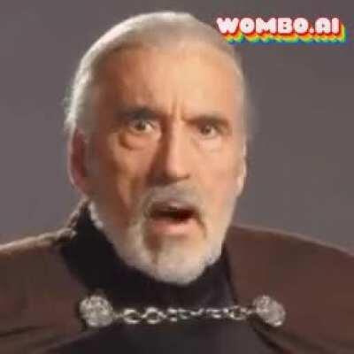 Count Dooku can sing?