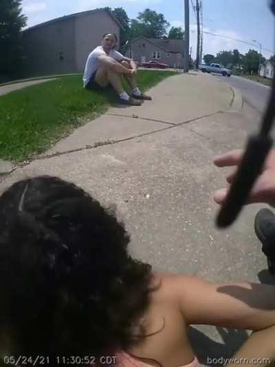 Cop shows up to domestic scene and breaks 2 bones after getting dragged by car