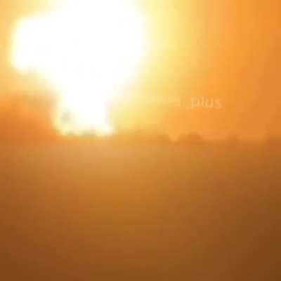Ukrainian drones causing an explosion at the Transneft oil depot in Bryansk. 11 December 2024