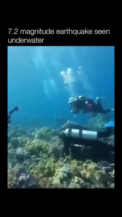 what an earthquake looks like underwater