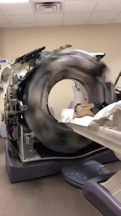 CT Scanner without cover