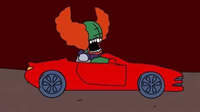 Dang tricky still angry while he has own car