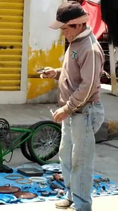 Lighting up the ciggerate