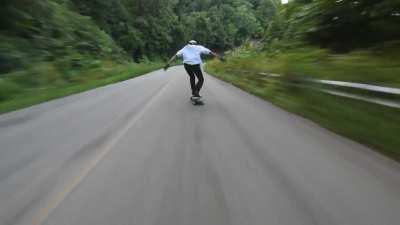 Longboarding at over 60mph in Arkansas.