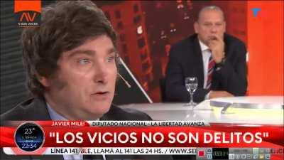 Opinion de Milei acerca de las drogas. Lo que mas me da risa es lo que dice "Suicidio en cuotas"