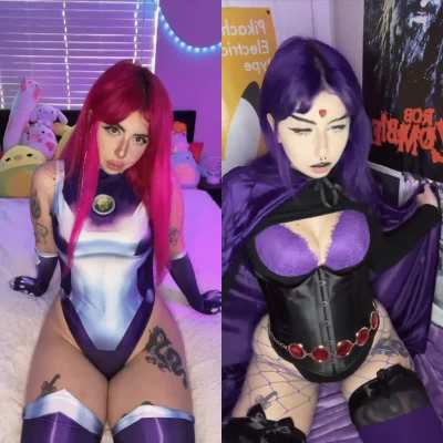 You can only fuck one, which you choosing? : Starfire☄️ or Raven 💜