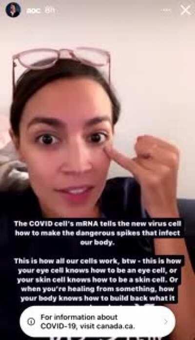 AOC on how the vaccine works
