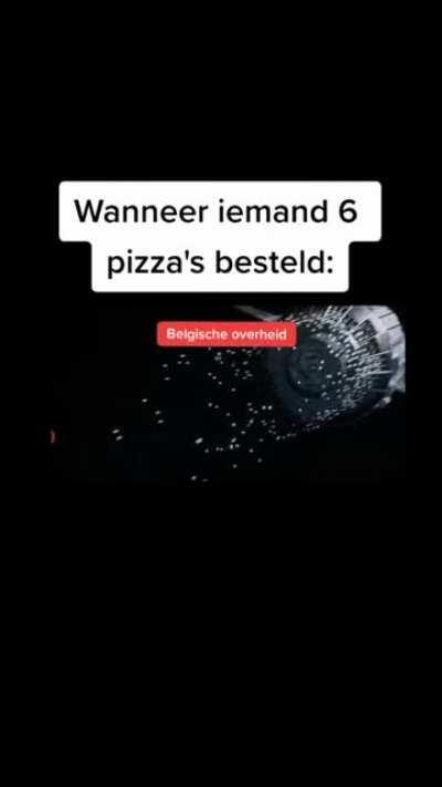 Wanneer iemand 6 pizza's besteld