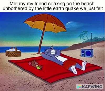 Nothing will ruin our relaxing day at the beach