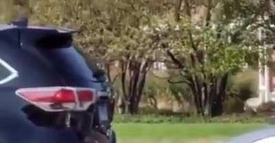 Look how cool I am being a moron in my car